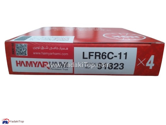 شمع موتور پایه بلند NGK همیار هامی کد LFR6C-11 91823 بسته 4 عددی